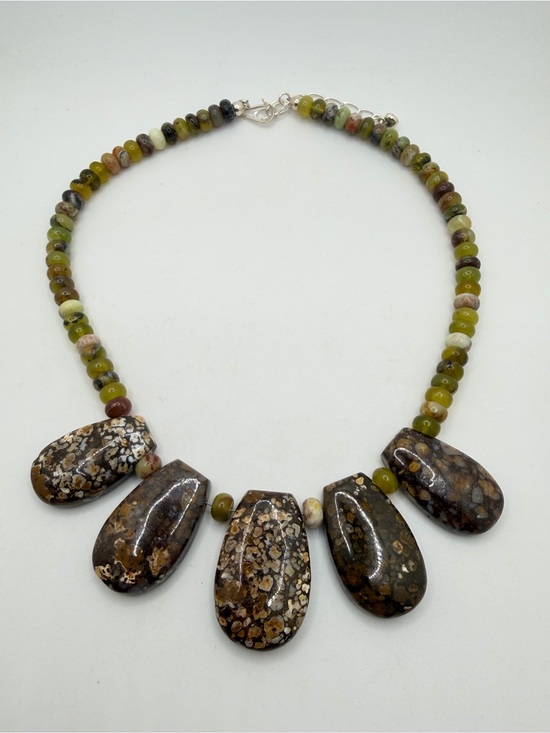 Jay King Jewelry - up to 19" DTR Jay King ALL JASPER statement necklace in stamped sterling silver!
